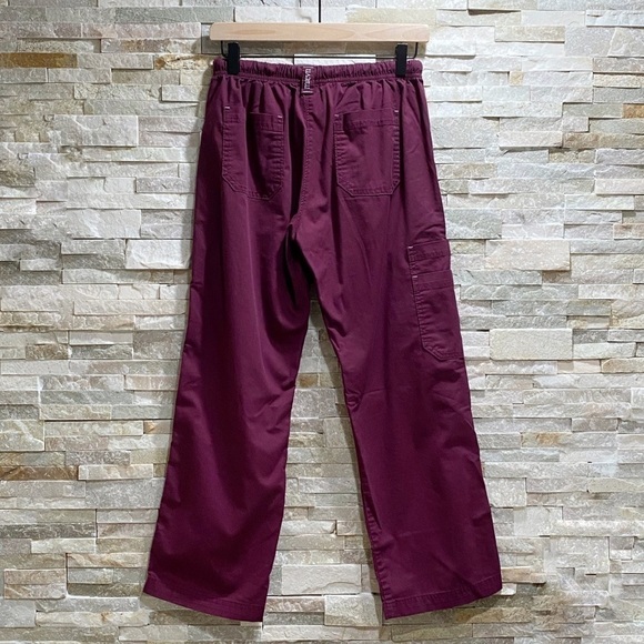 MAVEN scrub burgundy pants - Picture 2 of 11